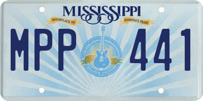 MS license plate MPP441