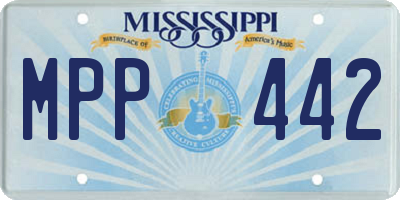 MS license plate MPP442