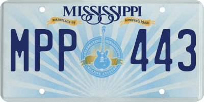 MS license plate MPP443