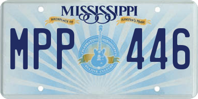 MS license plate MPP446