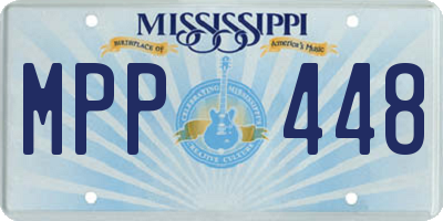 MS license plate MPP448