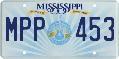 MS license plate MPP453