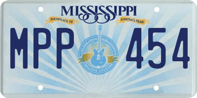 MS license plate MPP454