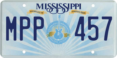 MS license plate MPP457