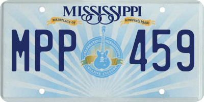 MS license plate MPP459