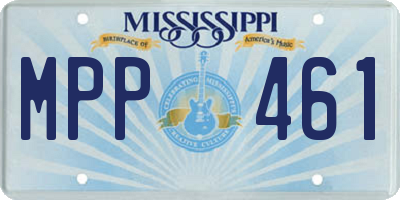 MS license plate MPP461