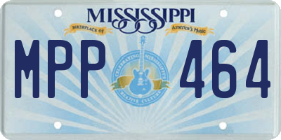 MS license plate MPP464