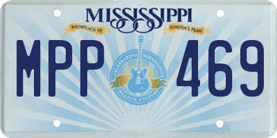 MS license plate MPP469