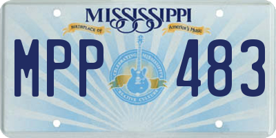 MS license plate MPP483