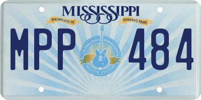 MS license plate MPP484