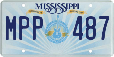 MS license plate MPP487