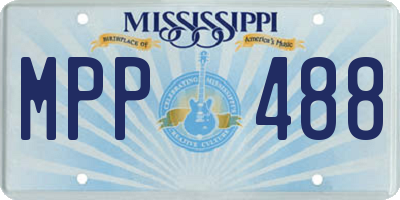 MS license plate MPP488