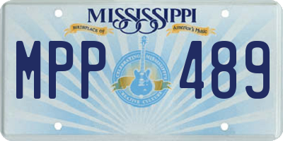MS license plate MPP489