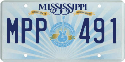 MS license plate MPP491