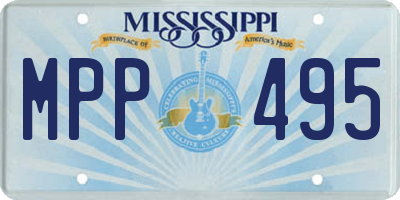 MS license plate MPP495
