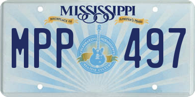 MS license plate MPP497