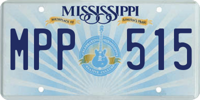 MS license plate MPP515