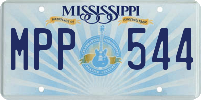 MS license plate MPP544