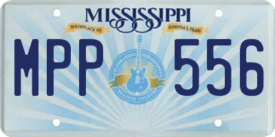 MS license plate MPP556