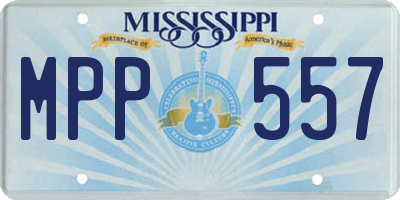 MS license plate MPP557
