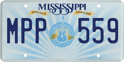 MS license plate MPP559
