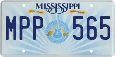 MS license plate MPP565