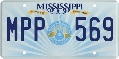 MS license plate MPP569