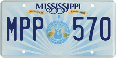 MS license plate MPP570
