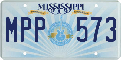 MS license plate MPP573