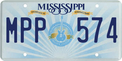 MS license plate MPP574