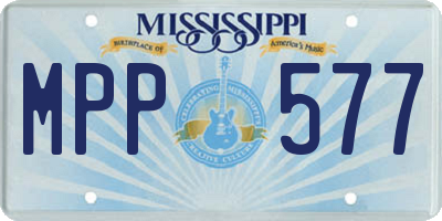 MS license plate MPP577