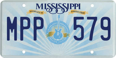 MS license plate MPP579
