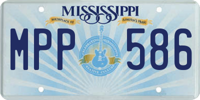 MS license plate MPP586
