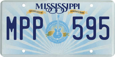 MS license plate MPP595