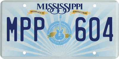 MS license plate MPP604
