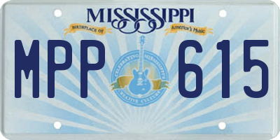MS license plate MPP615
