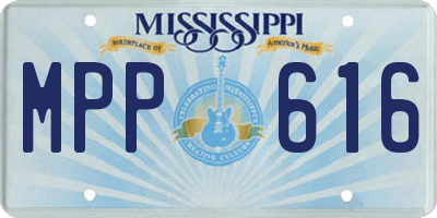 MS license plate MPP616