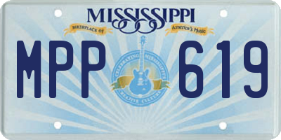 MS license plate MPP619