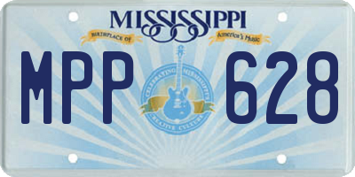 MS license plate MPP628
