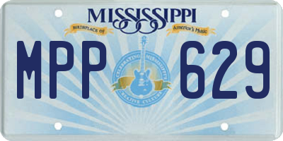 MS license plate MPP629