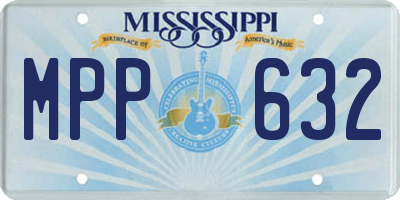 MS license plate MPP632