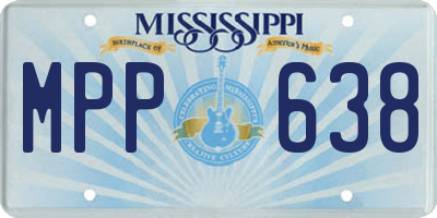 MS license plate MPP638