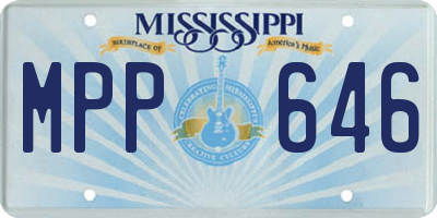 MS license plate MPP646