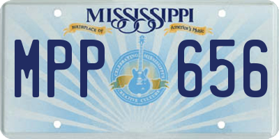 MS license plate MPP656