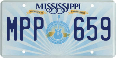MS license plate MPP659