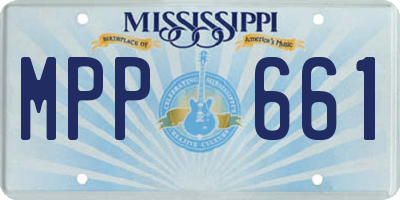MS license plate MPP661