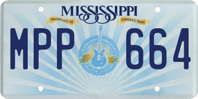 MS license plate MPP664