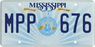 MS license plate MPP676