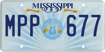 MS license plate MPP677