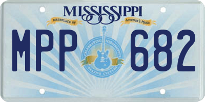 MS license plate MPP682